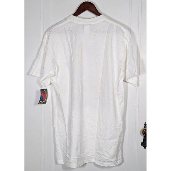 NEW Vintage Mickey & Minnie Mouse Unlimited Large Tee Shirt 90s Disney White - Picture 2 of 4